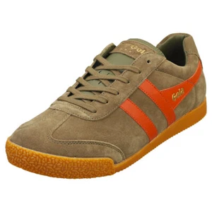 Gola Harrier Herren Khaki Orange Sneaker Klassisch - 46 EU