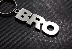 BRO Llavero Llavero Acero Inoxidable Hermano Amigo Regalo - Imagen 1 de 1