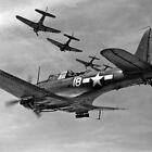 Zweiter Weltkrieg Foto US Navy SBD Furchtlose Tauchbomber Midway USN Zweiter Weltkrieg 5417