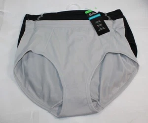 New set/3 BALI One Smooth U ULTRA LIGHT BRIEF panties breathable BLACK GRAY - Picture 1 of 5