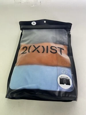 Paquete de 3 calzoncillos boxer de tiro bajo de algodón esencial 2xist ropa interior para hombre talla S Foto 1 de 3