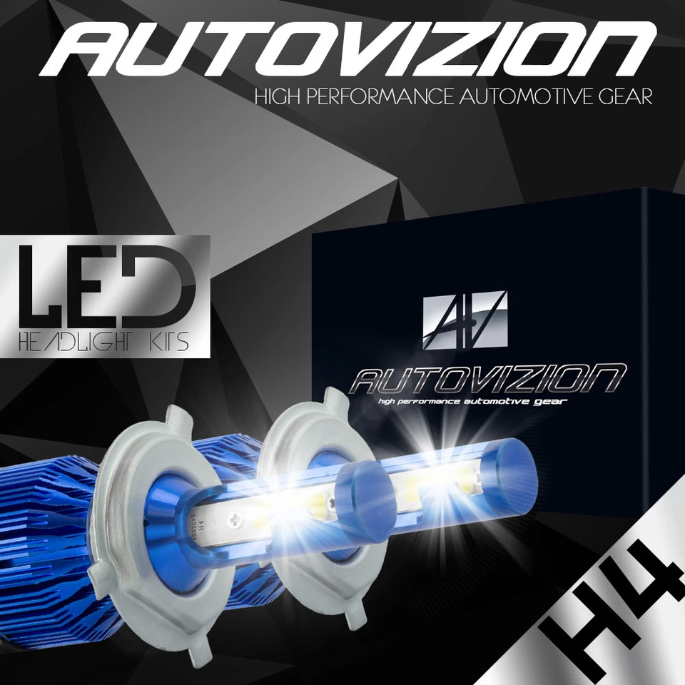Kit de conversión de faros LED AUTOVIZION H4 9003 6000K 1999-2002 Daewoo Nubira Foto 1 de 4
