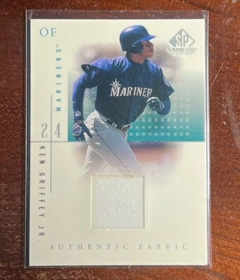 2001 SP Ken Griffey Jr.🏆Authentic Fabric GAME USED🚨Edition⭐️MINT💎Mariners⚾️ - Image 1 of 2