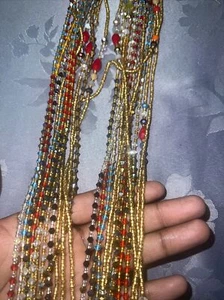 Waist Beads Ghana handmade belly chain African weight control body jewelry - Picture 1 of 7