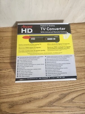 Access HD DTA1050 Digital To Analog TV Converter Box with Remote Control - Image 1 of 4