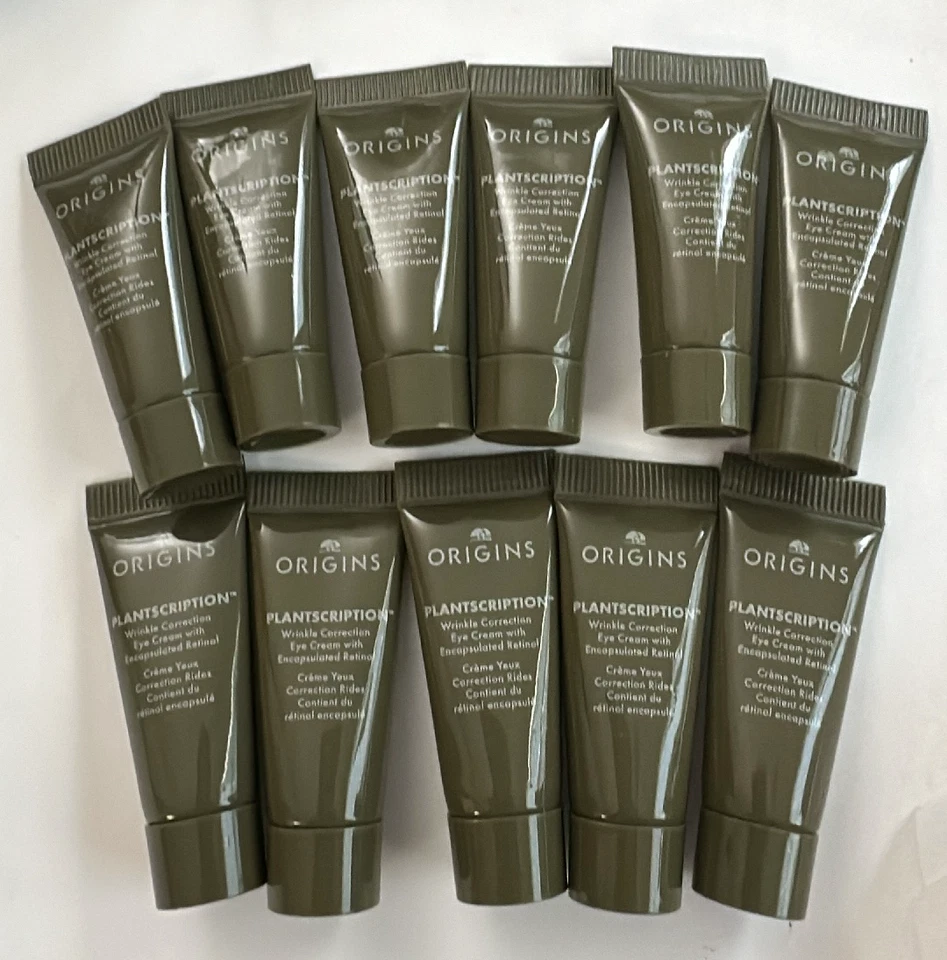 CREMA CORRECTORA DE ARRUGAS ORIGINS Plantscription con retinol 5 ml cada uno L12 Foto 1 de 3