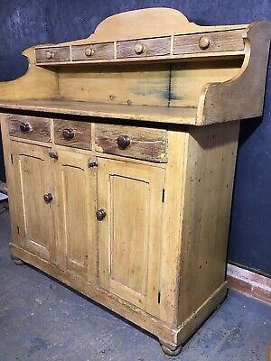Antique Pine Dresser Sideboard Cumbrian Dresser Chiffonier Cupboard • 486.70£
