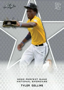 TYLER COLLINS 2020 "1ST EVER PRINTED" LEAF PERFECT GAME ROOKIE CARD #98! MINT! - Picture 1 of 1