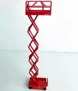 Piattaforma di lavoro aerea 1:35 SDLG 3246iE macchina costruzione attrezzatura modello pressofuso - Foto 1 di 6