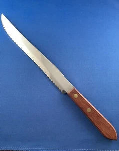 Vintage Robinson Stainless Steel Serrated Bread Knife 12-1/2" Long NEW NOS - Picture 1 of 6