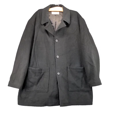 Chaqueta Blazer Pronto Uomo Para Hombre XXL Manga Larga Negra Forrada Cuello Mezcla Lana Foto 1 de 4