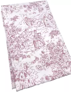 Mary Rose Toile Fabric Dark Rose Pink & White 1 Yard Quilt Gate Romantic French - Picture 1 of 8