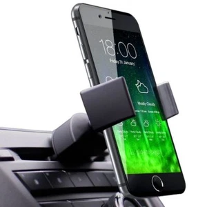 Uniwersalny uchwyt na telefon komórkowy z gniazdem CD do stojaka samochodowego uchwyt na kołyskę GPS iPhone - Zdjęcie 1 z 12