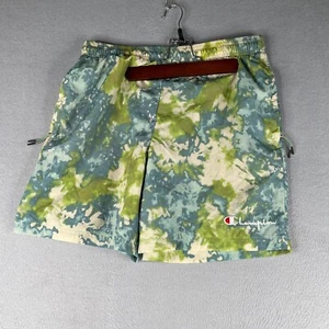 Champion Swim Trunks Mens Large Green Camouflage Lined Bathing Suit Mens - Picture 1 of 13