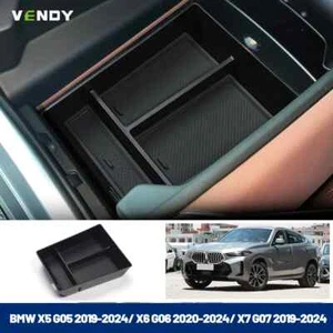 Car Center Armrest Storage Box For BMW X5 G05 2019-2024 X6 G06 2020-2024 X7 G07 - Picture 1 of 5