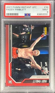 2021 Panini Instant UFC Paddy Pimblett #34 PSA 9 UFC Debut Rookie RC - Picture 1 of 1