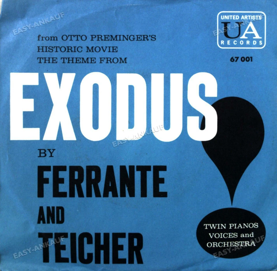 Ferrante & Teicher - Exodus / One Eyed Jacks 7in 1975 (VG+/VG+) ' - Image 1 of 1
