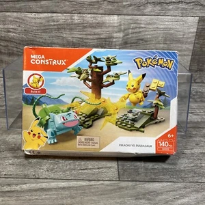 Pokemon Pikachu VS Bulbasaur Minifiguren Mega Construx Neu Box Hat Schäden - Bild 1 von 6