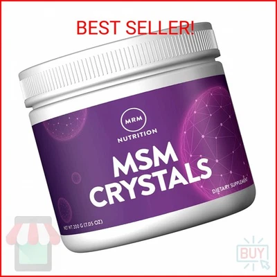 MRM Nutrition MSM Crystals | Mezcla de bebidas de metil-sulfonil-metano | Salud articular |  Foto 1 de 2