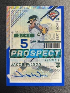 2024 Prospect Edition Jacob Wilson Rookie Ticket Auto Blue Card #166 #’d /75 - Picture 1 of 2