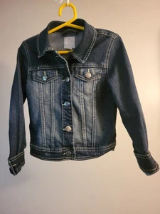 VINTAGE1989 PLACE CLASSIC BLUE JEAN JACKET GIRLS SIZE 7/8 EXCELLENT CONDITION - Picture 1 of 2