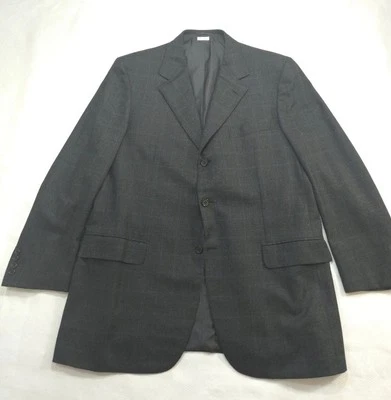 Blazer Brioni Para Hombres 46 Gris Chaqueta Abrigo Deportivo Tres Botones Lana Neiman Marcus Foto 1 de 4