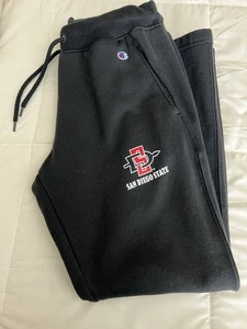 Felpa Champion San Diego State Aztecs adulto piccola nera SDSU senza polsino sulla gamba - Foto 1 di 8