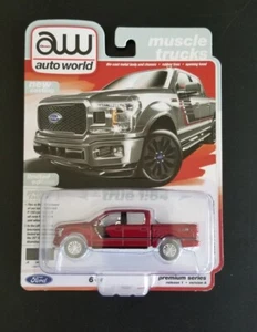 2024 Auto World Ultra Red 2020 Ford F-150 Lariat Chase Release 1 Version A  - Picture 1 of 7