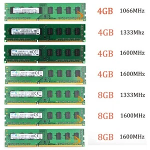 32GB 16GB 8GB 4GB DDR3 1333 1600 1066MHz DDR3 DDR3L PC3 For Samsung Lot - Picture 1 of 29