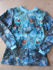 Patch Tunika Jersey- Bluse Gr. 140-146 Handarbeit - Bild 1 von 6