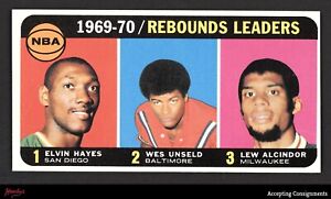 1970-71 Topps #5 Elvin Hayes, Wes Unseld & Lew Alcindor Kareem EX - EX/MT