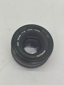 MINOLTA MD 50MM F 1:2 LENS MADE IN JAPAN CAMERA LENS 49mm - Picture 1 of 7