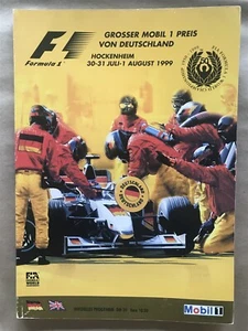 Programa Fórmula Uno Gran Premio Alemania 1999 programa oficial de la FIA - Imagen 1 de 2
