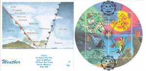 (108590) Weather minisheet GB GBFDC 49A FDC Sunbeam Road London No. 23 of 50 - Picture 1 of 3