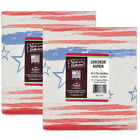 2 packs of 40 Patriotic Stars and Stripes Paper Napkins 4th of July Holiday