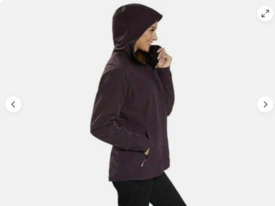 CHAQUETA CON CAPUCHA KIRKLAND REPELENTE AL AGUA 4 VÍAS ELÁSTICA (BERRY S) NUEVA CON ETIQUETAS Foto 1 de 4