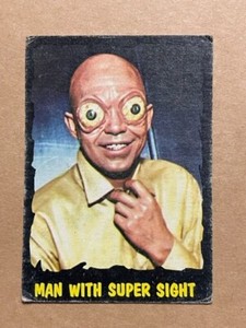 The Outer Limits (TV) Vintage 1964 Bubbles Inc. (Topps) #16 a "Man Super Sight"