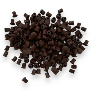 5mm DRILL HOLE COVER CAPS BLANKING HOLEFIX FURNITURE KITCHEN CHOCOLATE BROWN - Picture 1 of 3