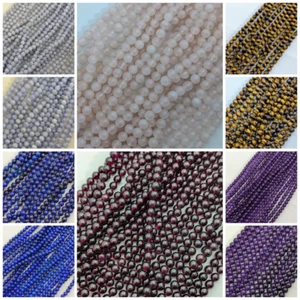 Gemstone Beads, Blue Lace Agate, Tigers Eye, Lapis Lazuli, Amethyst Grade AAA - Picture 1 of 31