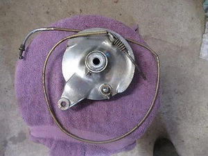 1965 Honda Benly CA95 150 Dream Front Wheel Brake Back Plate Backplate and Shoes - Picture 1 of 4