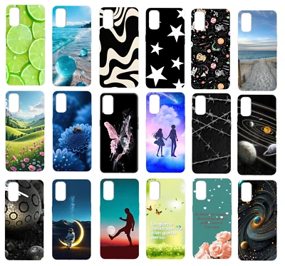 HXWAROOM Custodia Cover Per SAMSUNG GALAXY A52s 5G in Silicone TPU Morbida Fantasia