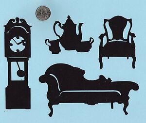 Furniture Die Cuts - Victorian Living Room - U choose pieces, Scrapbooking, Card