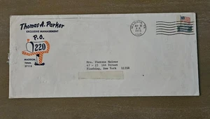 ELVIS 1973 , ORIGINAL COL.PARKER OFFICE SIGNED LETTER & POSTMARKED ENVELOPE - Picture 1 of 9