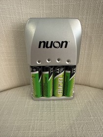 NUON NiMH Charger w/batteries NURECH4-4B AA/AAA