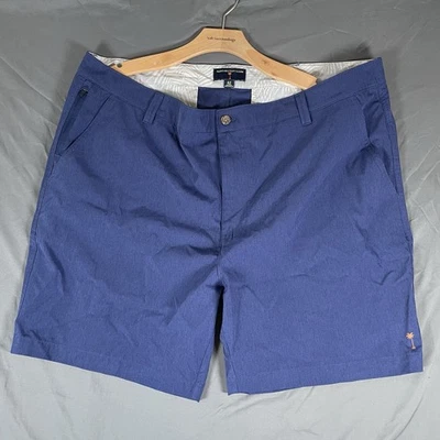 Pantalones Cortos Chinos Margaritaville Para Hombre Talla 42 Azul Marino Elastizados Playa Golf Preppy Foto 1 de 4