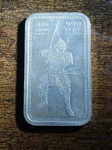 1 Unze 999 Silber in diesem Samurai Warrior Barren von Golden State Mint - Bild 1 von 5