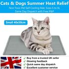 Pet Cooling Gel Mat S to XL Dog Cat Summer Heat Relief Non Toxic Pad | 3 Colours