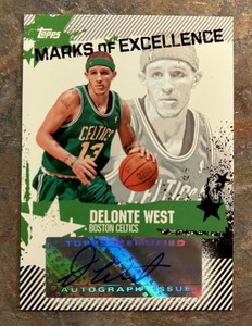 2006-07 Topps Marks Of Excellence #ME-DWE Delonte West Auto Autograph Celtics