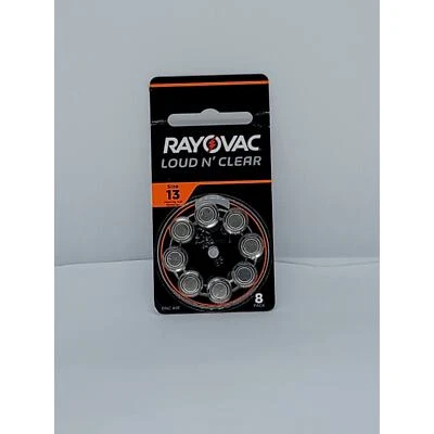Аккумуляторы для слухового аппарата RayOVac громкие и прозрачные 13LC-8A - Изображение 1 из 2