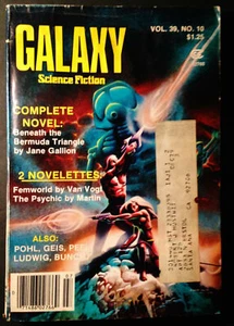 Galaxy Science Fiction Magazine June/July 1979 Vol 39 #10 Gallion Van Vogt Pohl - Picture 1 of 5